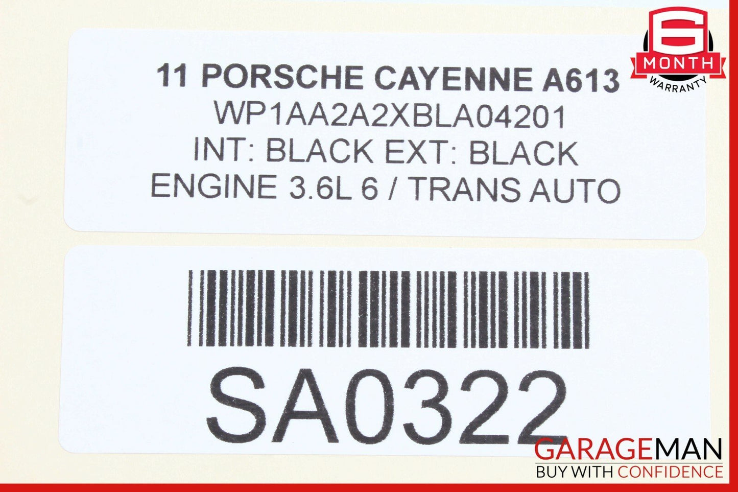 11-17 Porsche Cayenne 958 Front Subframe Sub Frame Crossmember Cradle Support