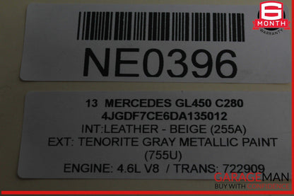 12-19 Mercedes X166 GL450 GLS550 Rear Right or Left Side Half Axle Shaft OEM