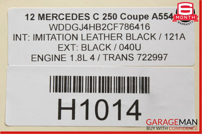 08-15 Mercedes W204 C250 Rear Right / Left Side Suspension Upper Control Arm
