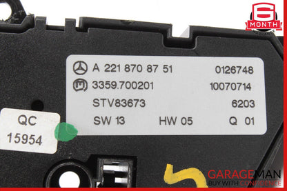 07-13 Mercedes W221 S550 S450 Rear Right Side Seat Control Memory Switch OEM