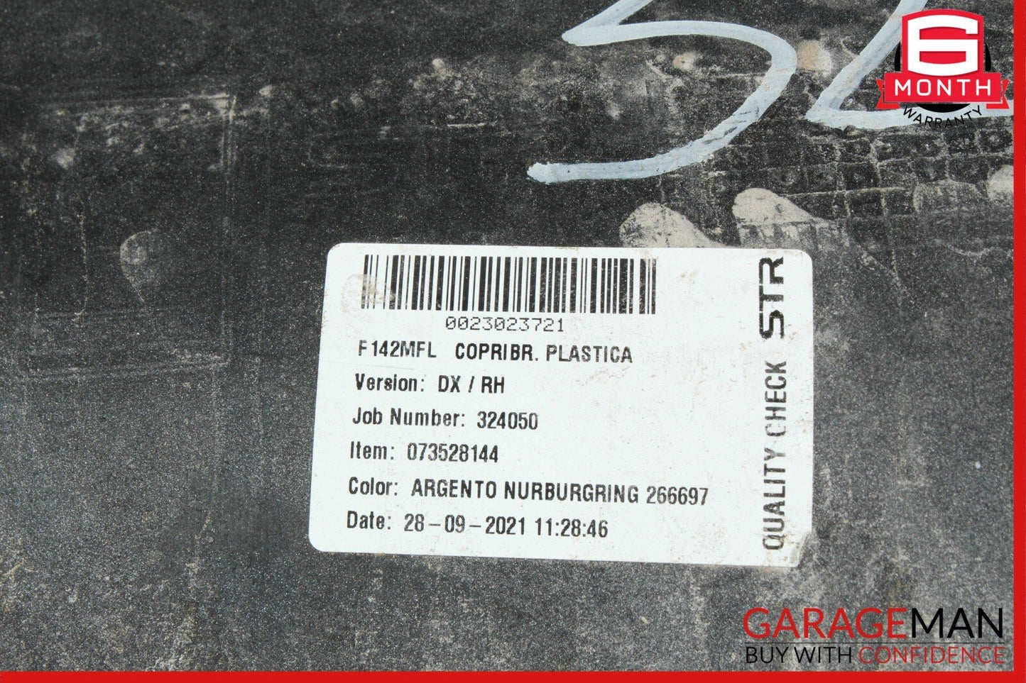 20-22 Ferrari F8 Right Passenger Side Rocker Skirt Moulding Trim Panel Cover OEM