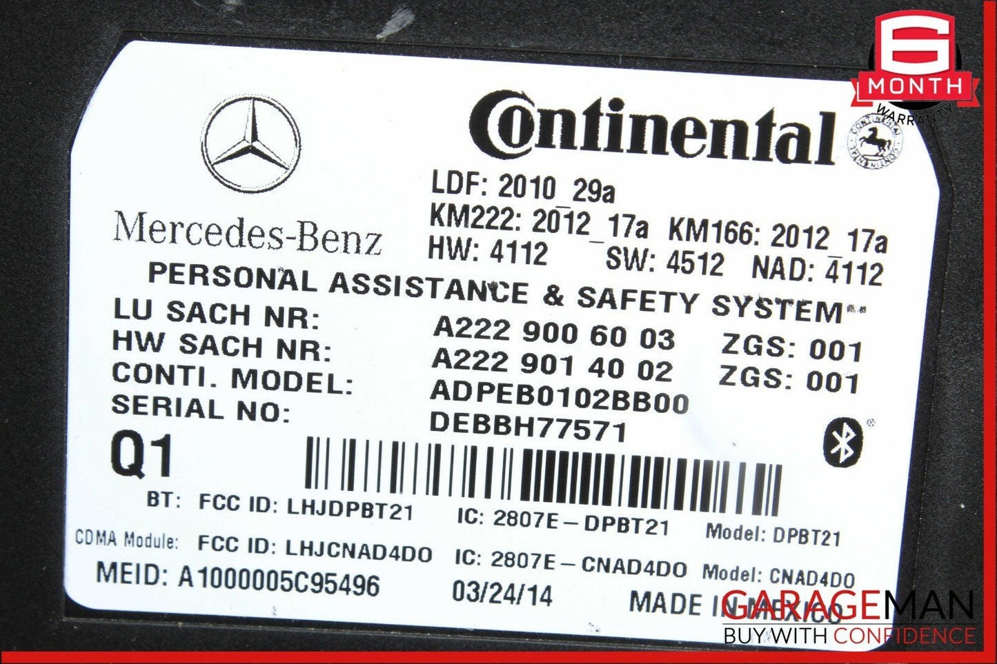 14-15 Mercedes C250 GLK350 Voice Phone Communication Control Module Unit