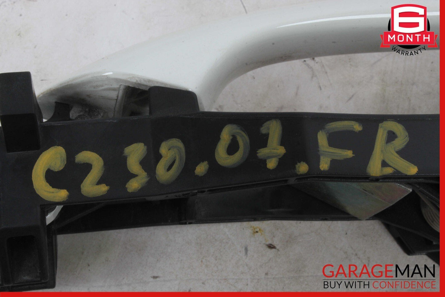 05-07 Mercedes W203 C230 Front Right Side Exterior Door Handle Calcite White OEM