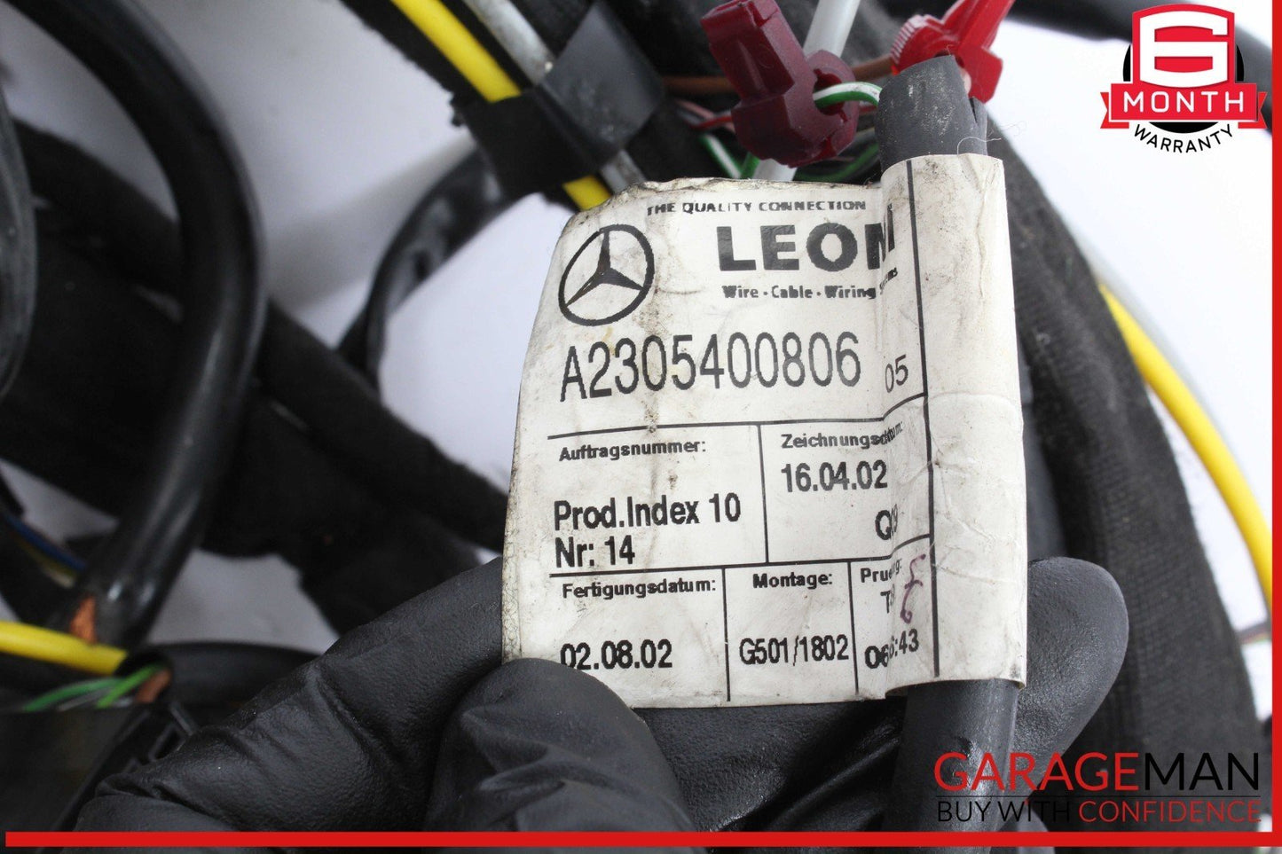 03-08 Mercedes R230 SL500 Frame Floor Wiring Wire Cable Harness 2305407207 OEM
