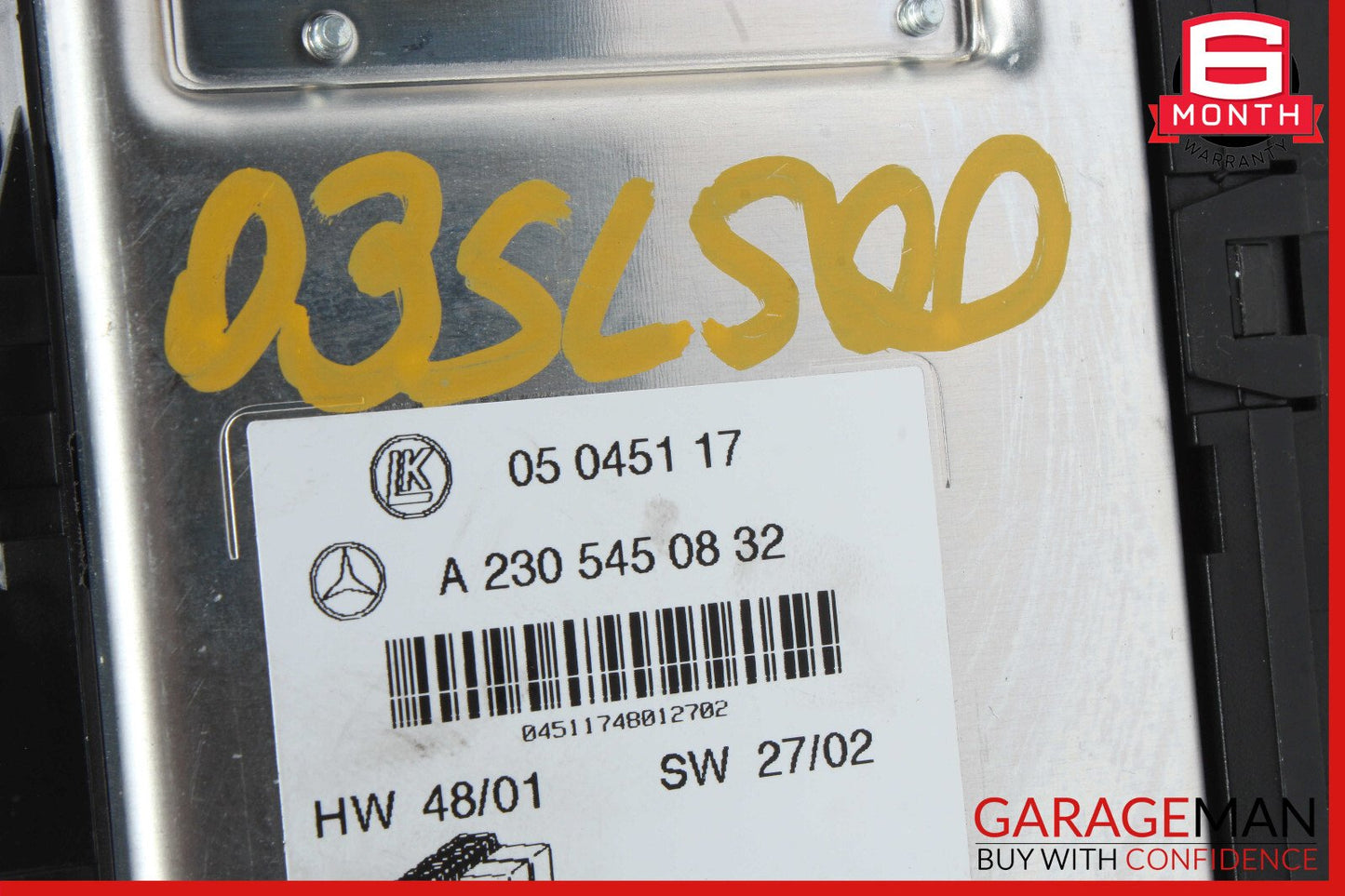 03-12 Mercedes R230 SL500 SL55 AMG Front Left SAM Fuse Box Control Module OEM