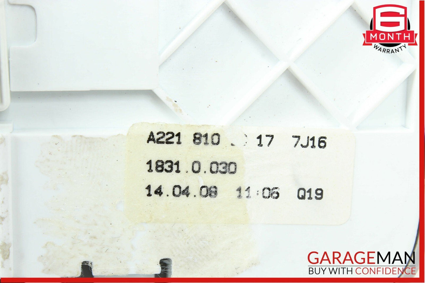 07-13 Mercedes W221 S550 S63 AMG Rear Right / Left Overhead Vanity Mirror Gray