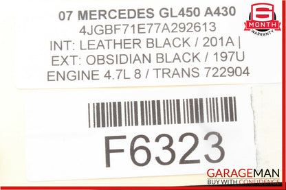 06-08 Mercedes X164 GL450 ML320 Speedometer Odometer Instrument Cluster Gauge