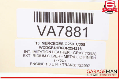08-14 Mercedes W204 C250 Rear Right Passenger Side Window Regulator Motor OEM