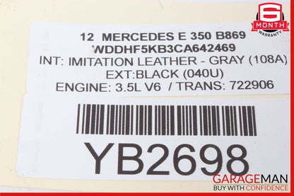 08-15 Mercedes W212 E350 Rear Left Side Spindle Knuckle Hub Bearing Brake Rotor