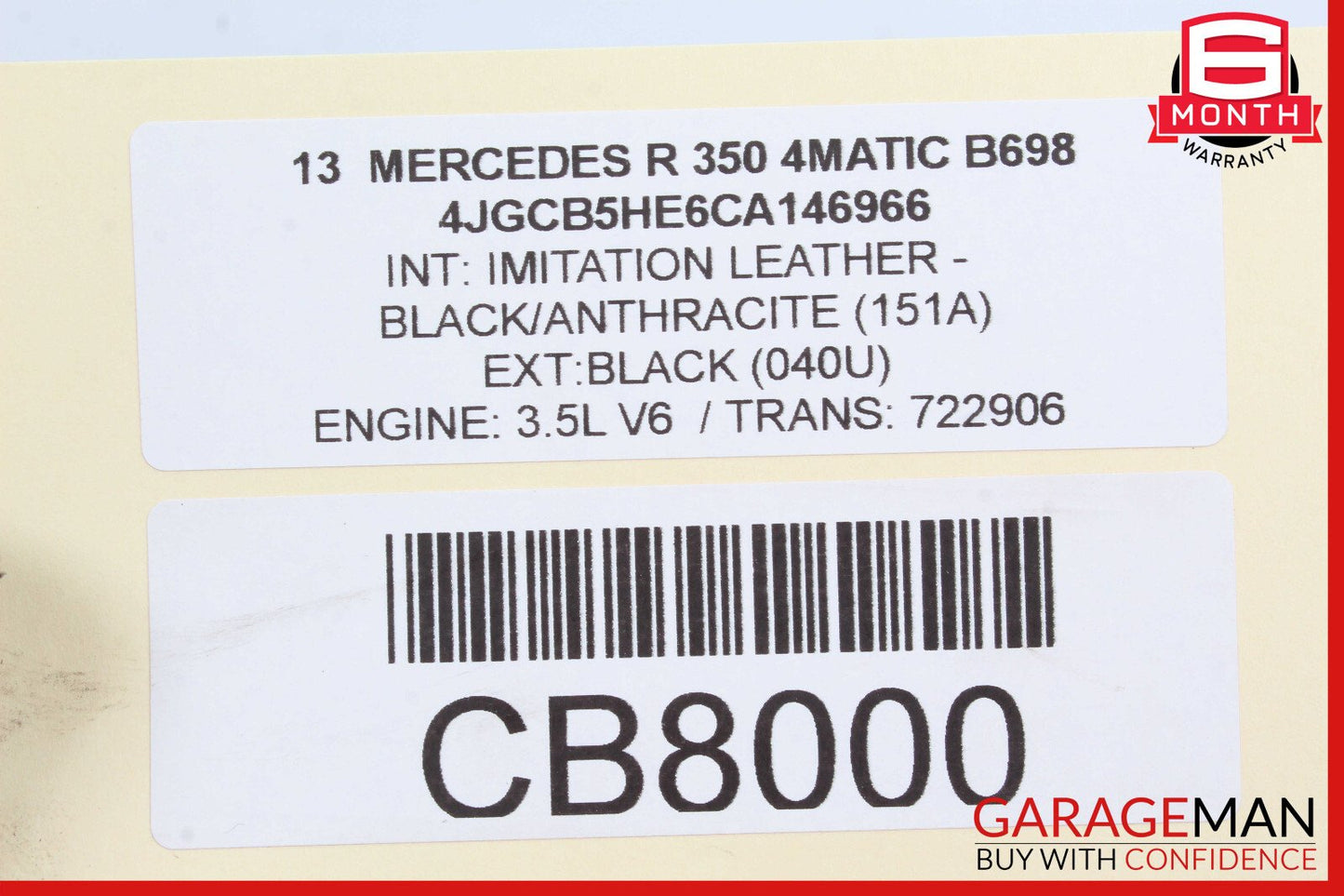 06-13 Mercedes W251 R350 Front Right Headlight Support Bracket w/ Sensor OEM