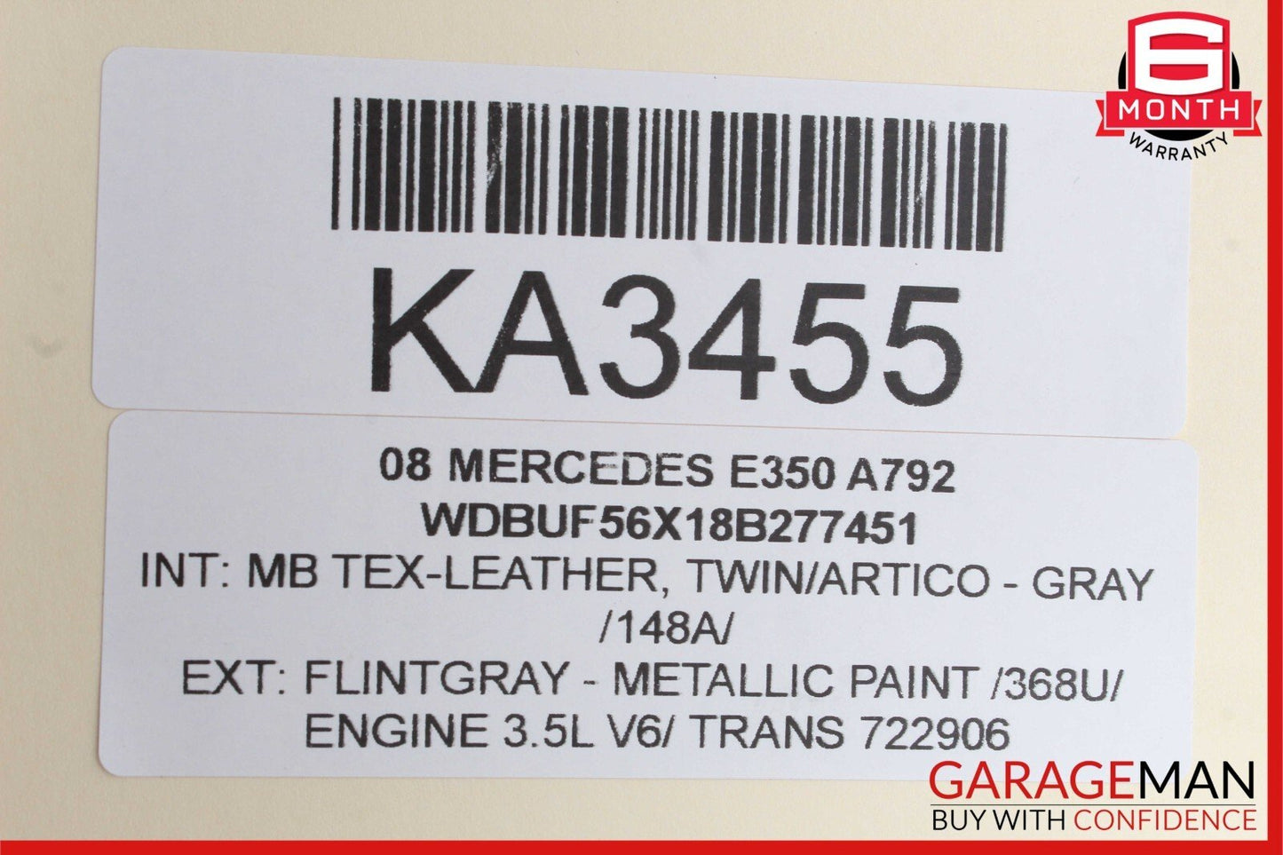 03-09 Mercedes W211 E320 E350 Rear Right Side Exterior Door Handle Flintgray