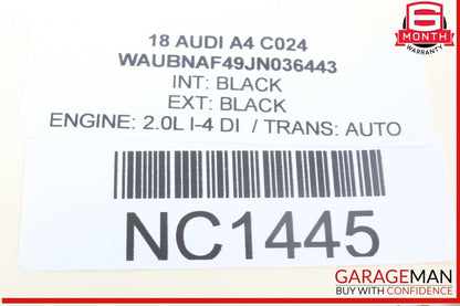 17-20 Audi A4 Fuel Injection Rail w/ Injectors 06K133317G OEM