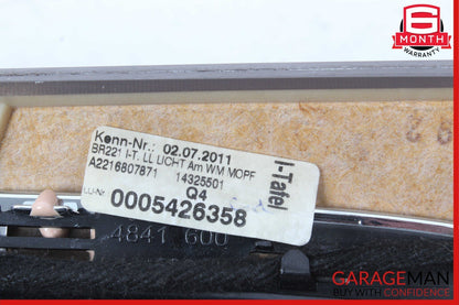 10-13 Mercedes W221 S400 S550 Dashboard Center Trim Molding 2216807871 Wood OEM
