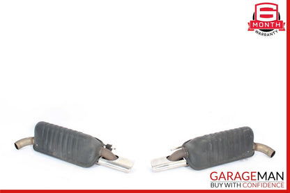 00-06 Mercedes W215 CL600 Sport Rear Exhaust Muffler Tip Set of 2 Pc OEM
