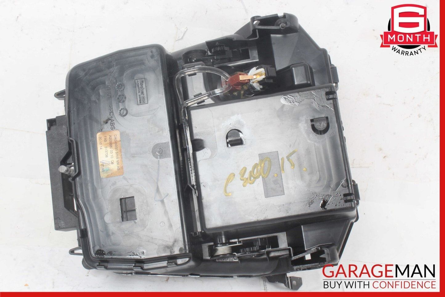 15-19 Mercedes W205 C300 C350e C400 Center Console Cup Holder Compartment OEM