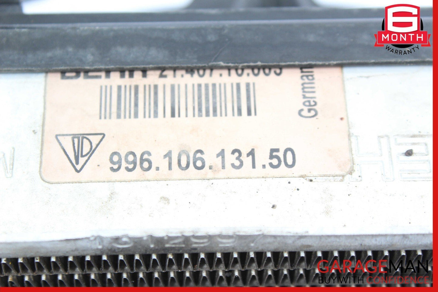 97-05 Porsche Boxster 986 Engine A/C Cooling Radiator Condenser Fan Assembly OEM