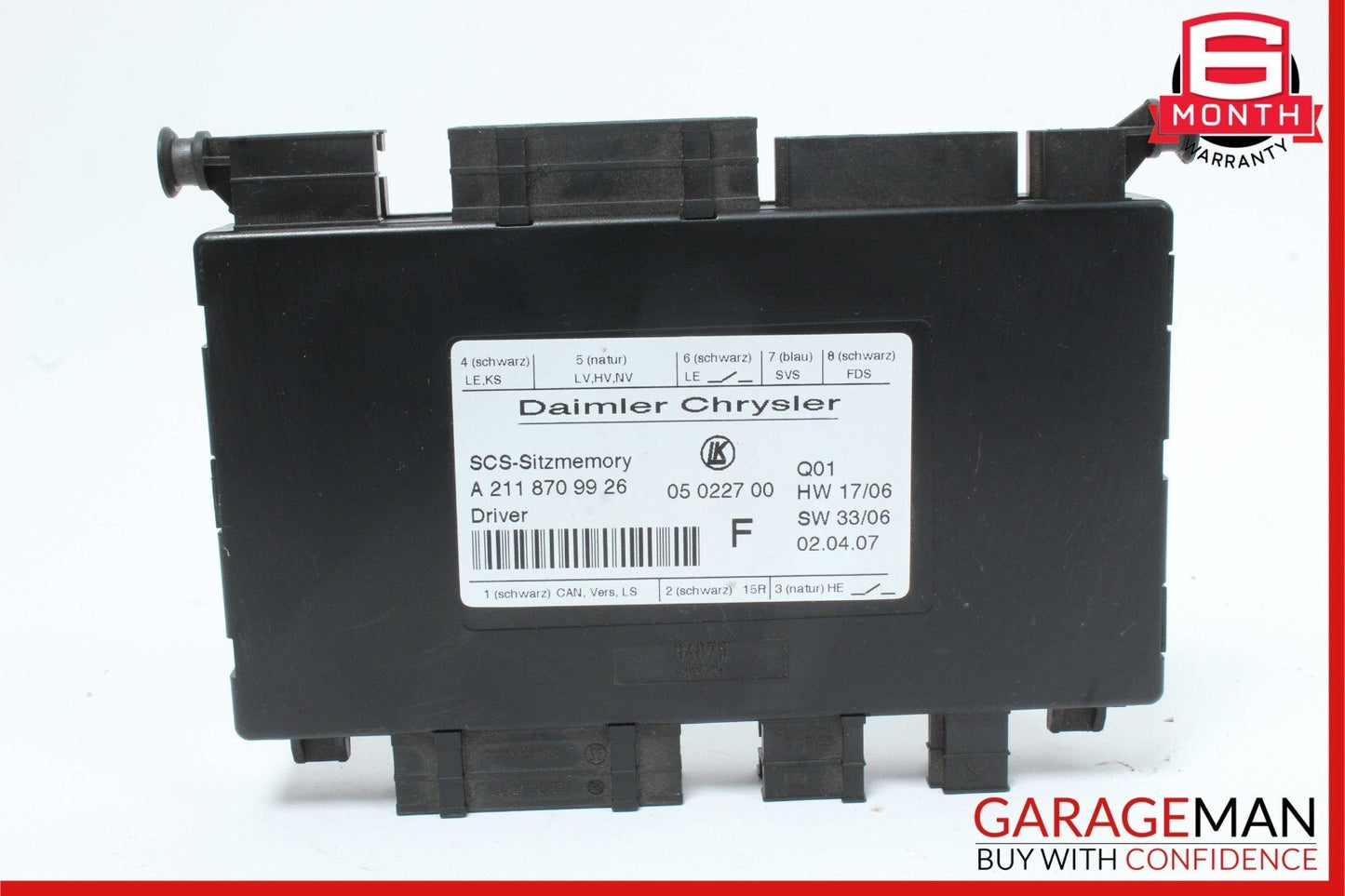 03-12 Mercedes W211 E350 SLK280 Front Left Side Seat Control Module Unit OEM