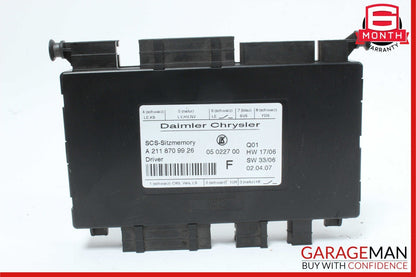 03-12 Mercedes W211 E350 SLK280 Front Left Side Seat Control Module Unit OEM