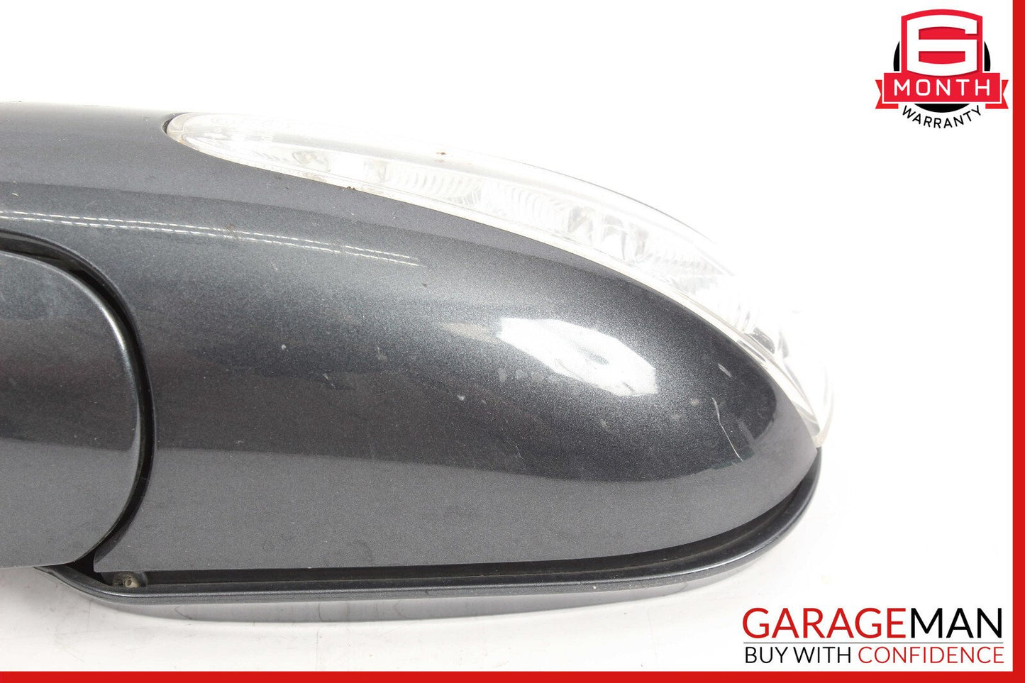 03-09 Mercedes W209 CLK55 Front Left Side Mirror Door Rear View Tenorite Gray