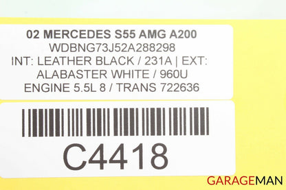00-06 MERCEDES W220 S55 CL55 AMG AC A/C AIR CONDITIONING CONDENSER OEM