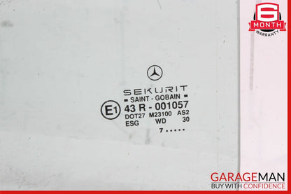 94-00 Mercedes W202 C230 Rear Left Driver Side Door Window Glass OEM