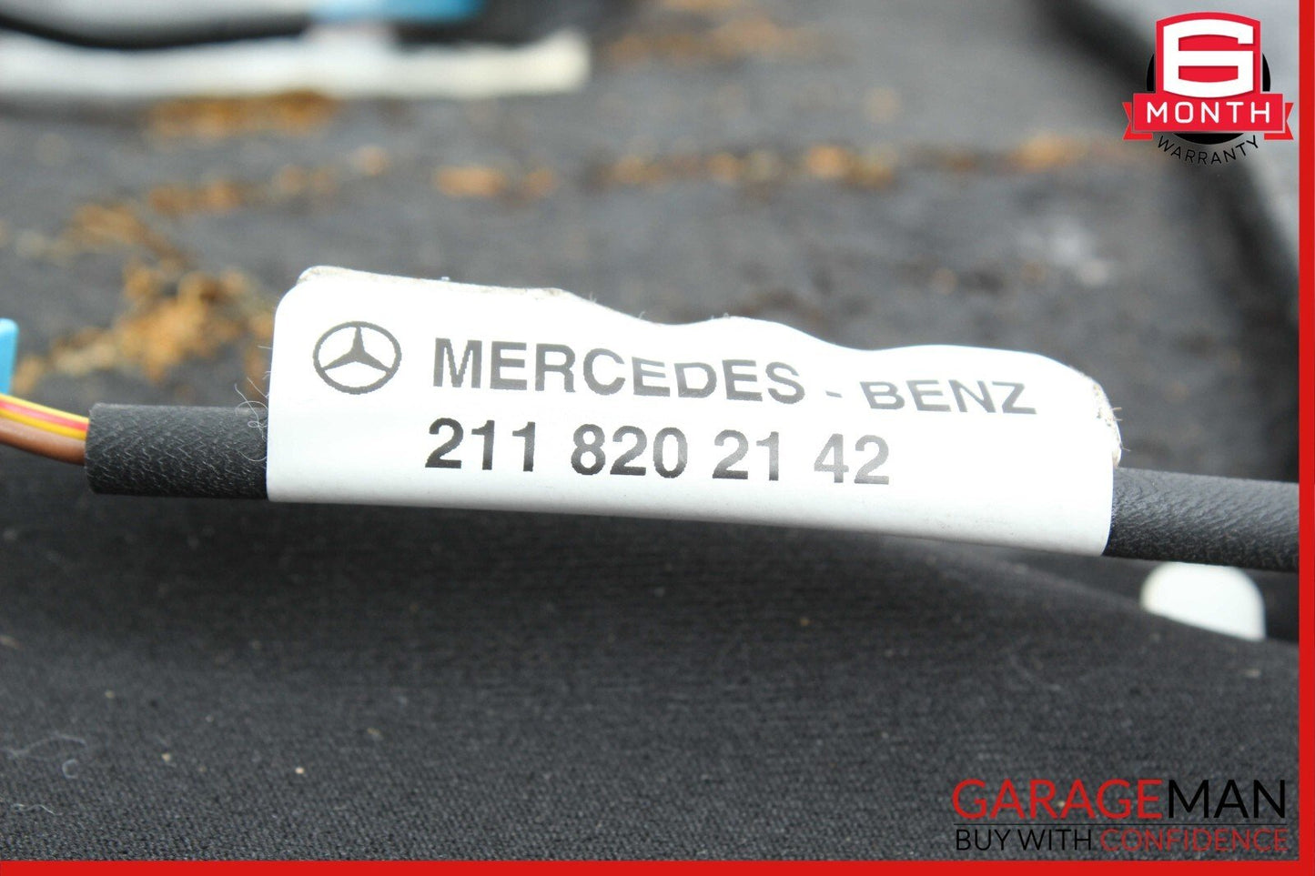 07-09 Mercedes W211 E63 AMG Front Left Driver Side Top Upper Seat Cushion Black