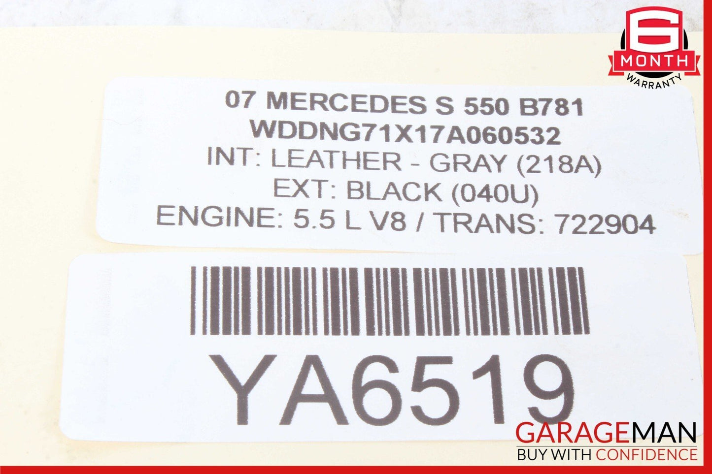 07-14 Mercedes W221 S550 Front Left Driver Side Bumper Reinforcement Bracket OEM