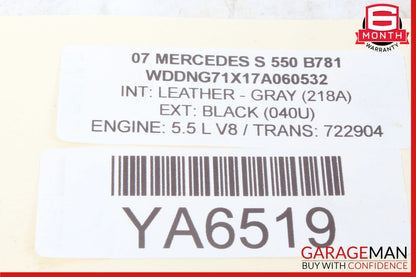 07-14 Mercedes W221 S550 Front Left Driver Side Bumper Reinforcement Bracket OEM