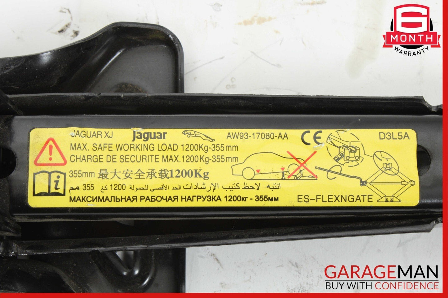 10-15 Jaguar XJ Trunk Spare Tire Jack Lift Emergency Tool Kit OEM