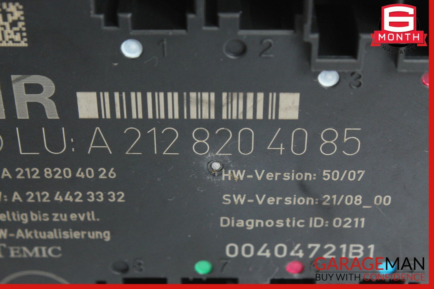 08-14 Mercedes W204 C300 C350 Rear Right Side Door Control Module OEM