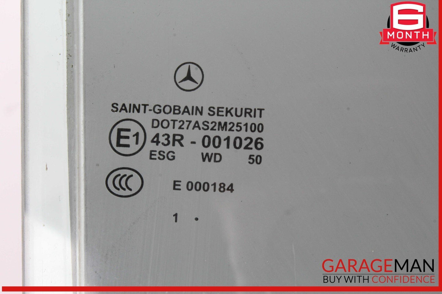 12-18 Mercedes W218 CLS550 Rear Right Passenger Side Door Window Glass OEM