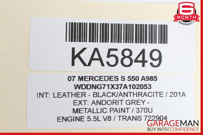 07-14 Mercedes W221 S550 CL550 Electric Power Supply Control Fuse Box Module OEM