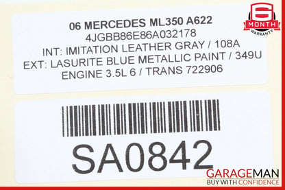 06-11 Mercedes W164 ML350 Rear Suspension Stabilizer Sway Bar Frame Assembly