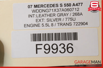 07-14 Mercedes W221 S550 CL550 Voice Language Communication Control Module OEM