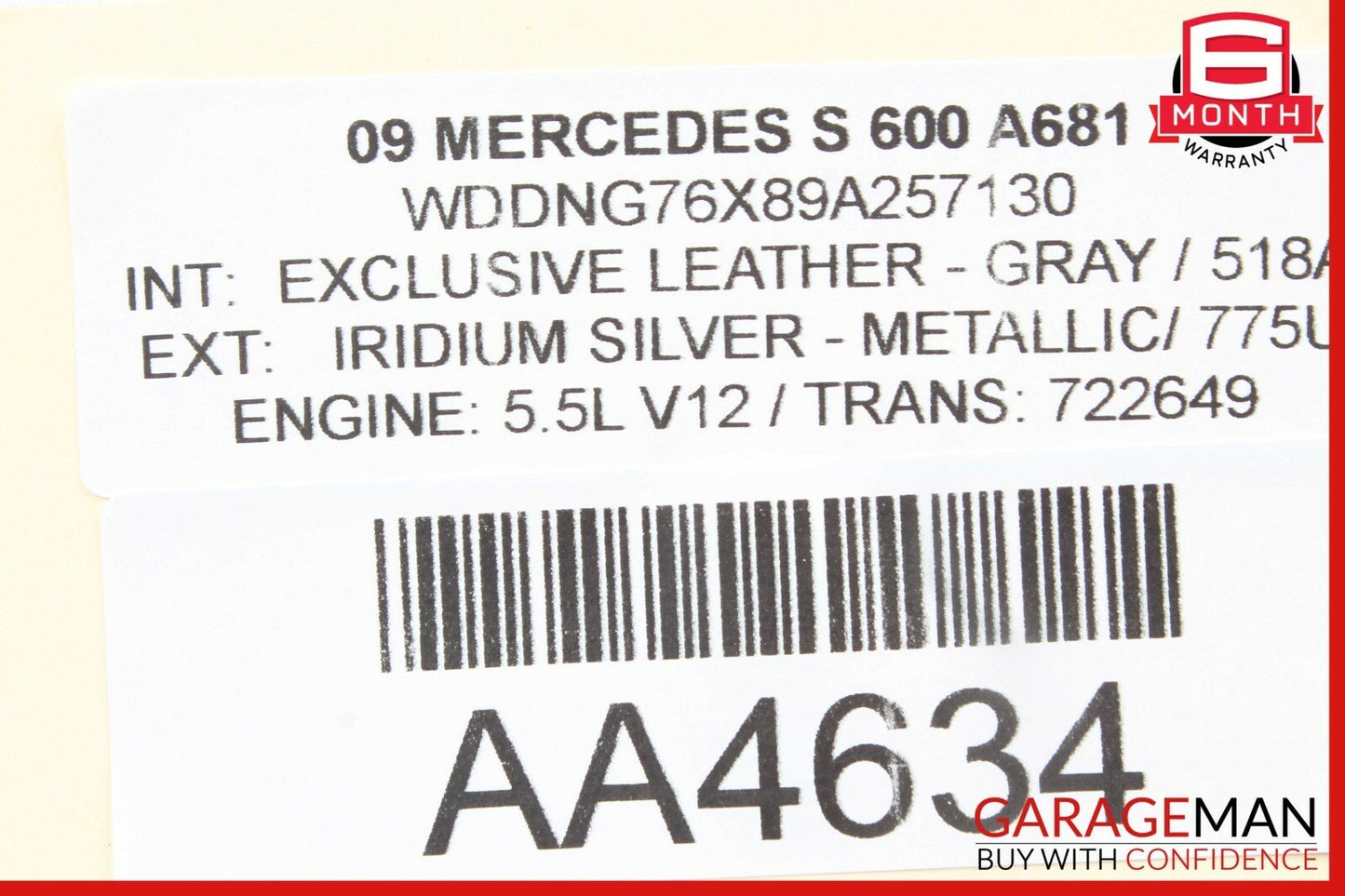 07-14 Mercedes S550 CL600 Front Left Side Seat Adjustment Control Switch Module