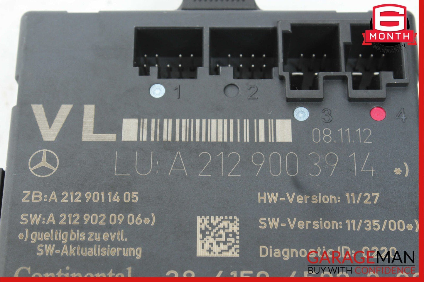 08-14 Mercedes W204 C250 C350 Front Left Side Door Control Module 2129003914 OEM