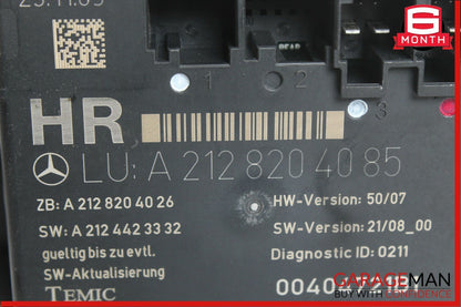 08-15 Mercedes W204 C300 C350 Sedan Rear Right Side Door Control Module OEM