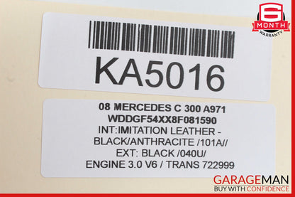08-18 Mercedes W204 C300 C250 E400 Front Right Side Door Control Module OEM