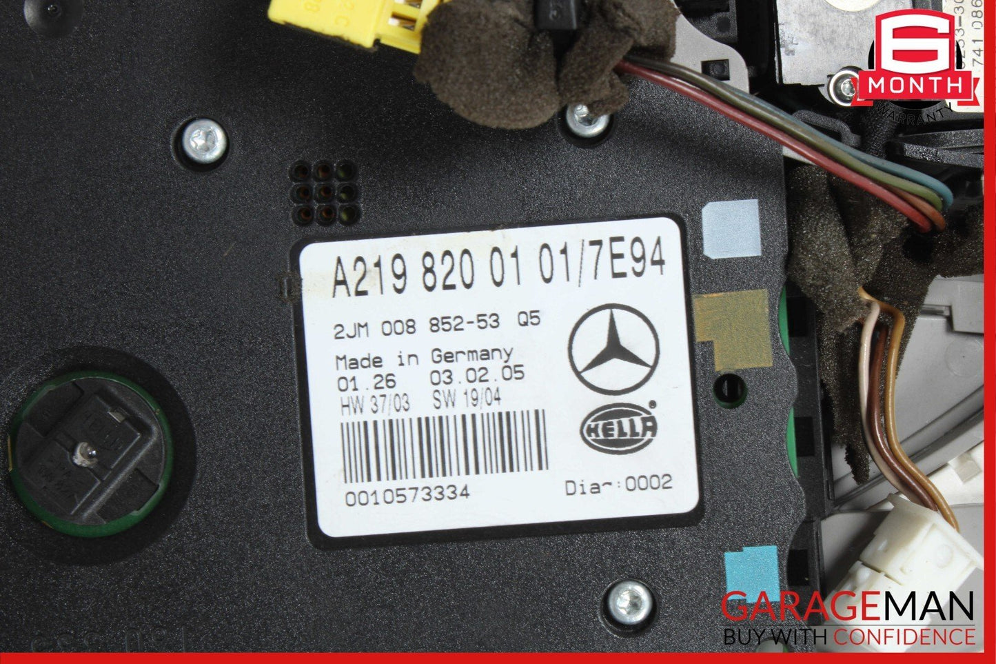 06-11 Mercedes W219 CLS500 CLS55 Front Overhead Dome Light Sunroof Switch OEM