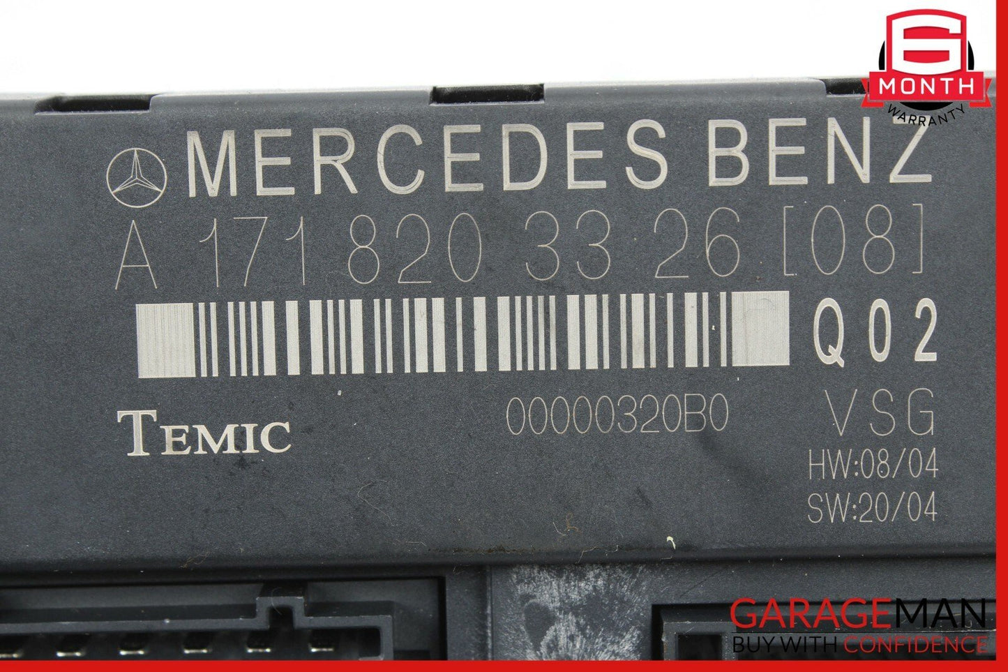 05-11 Mercedes R171 SLK280 SLK55 AMG Convertible Top Roof Control Module Unit