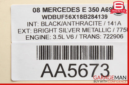 03-09 Mercedes W211 E320 E500 Rear Left Driver Door Lock Latch Actuator OEM