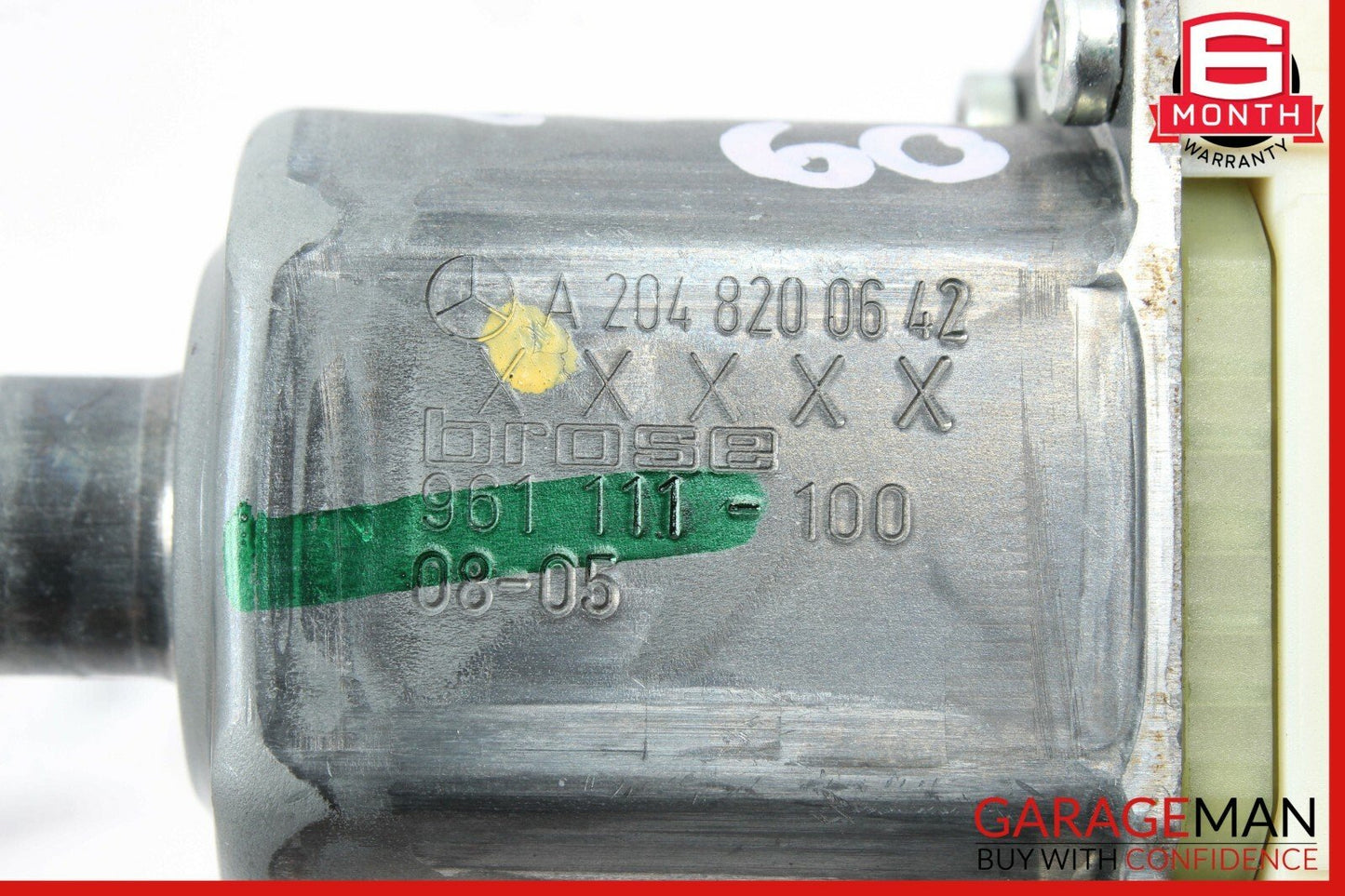 08-14 Mercedes W204 C350 C63 AMG Sedan Rear Right Door Window Regulator Motor