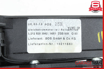 11-16 Mercedes W212 E350 Wagon Rear Right Side Parcelf Shelf Rail Motor OEM