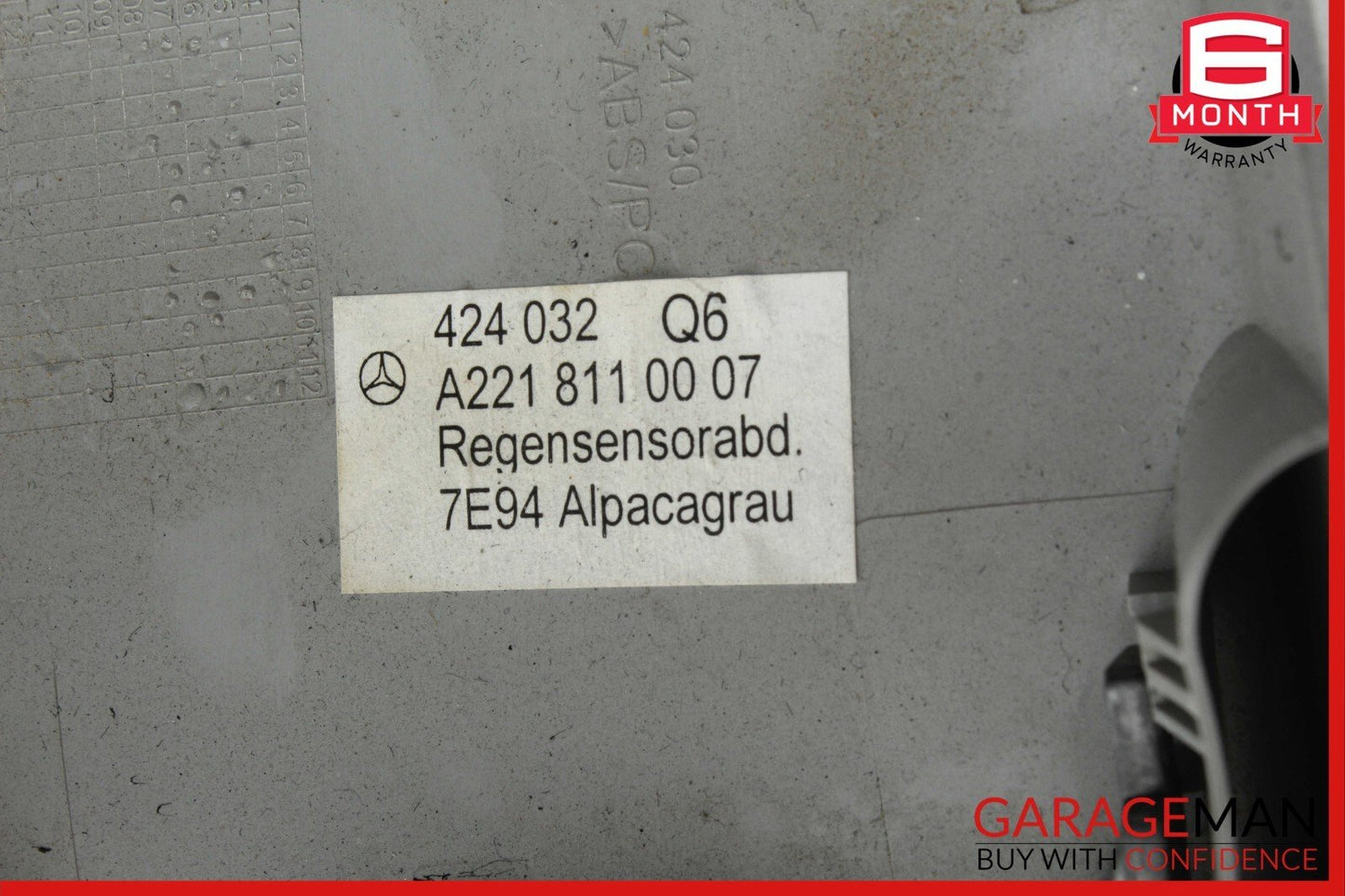 07-09 Mercedes W221 S550 S63 AMG Interior Front Top Rear View Mirror Gray