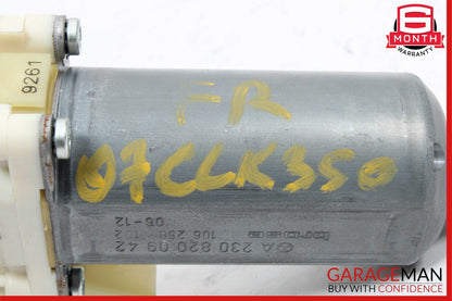 03-09 Mercedes W209 CLK350 CLK500 Front Right Door Window Regulator Motor Unit