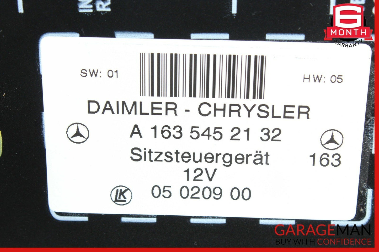 98-05 Mercedes W163 ML430 ML500 Front Left or Right Side Seat Control Module OEM