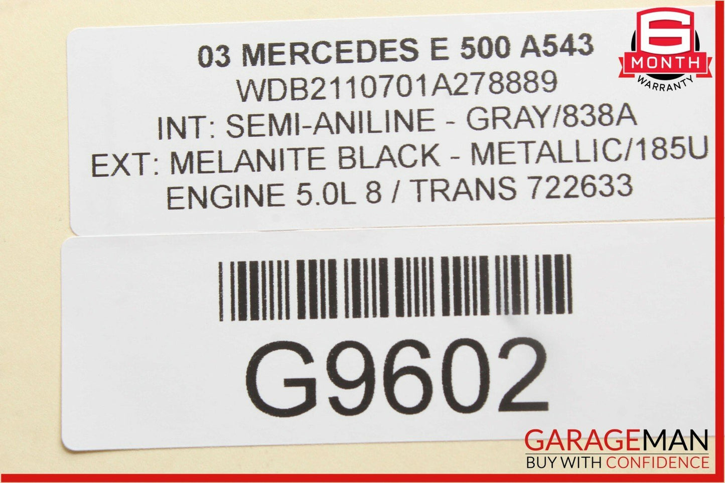 03-09 Mercedes W211 E500 E350 Rear Right Passenger Side Door Lock Latch Actuator