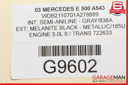 03-09 Mercedes W211 E500 E350 Rear Right Passenger Side Door Lock Latch Actuator
