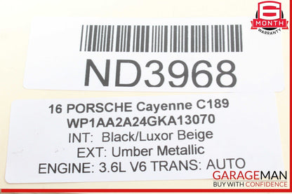 11-18 Porsche Cayenne 958 Front Driveshaft Propeller Shaft 7P0521101L OEM