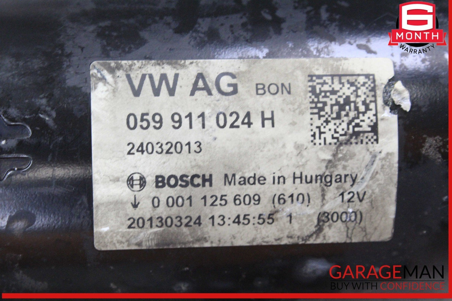 13-16 Porsche Cayenne 958 AWD Touareg 3.0L Engine Starter Motor 059911024H OEM